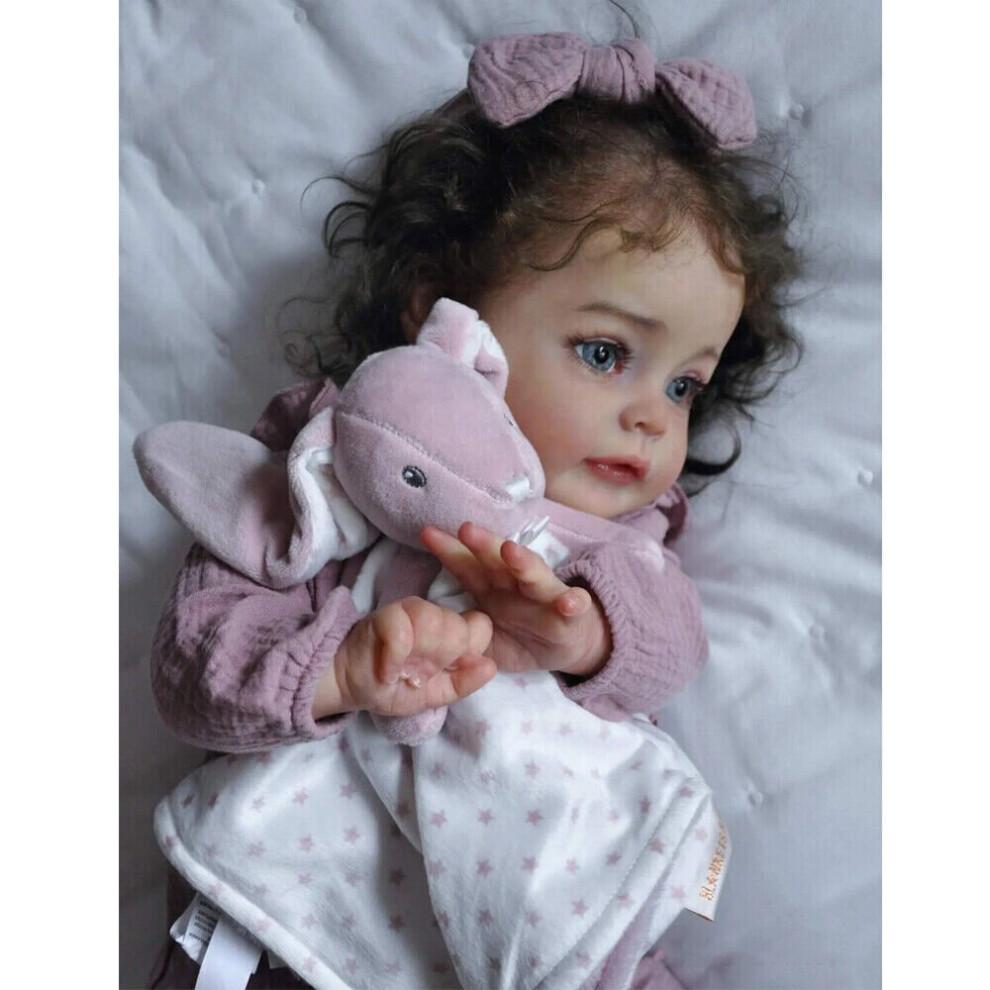 24in elÃvÃn nÃkÃ¶inen Reborn Baby Dolls Suesue silikoni kangas kÃsintehty pikkulapsi tyttÃ¶ nukke