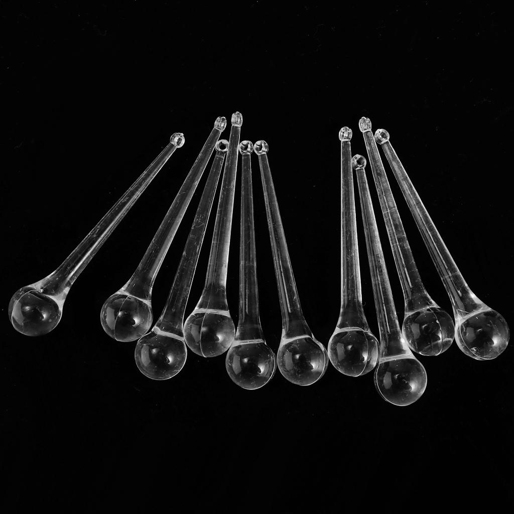 10 Pieces Crystal Raindrops Chandelier Prisms Pendant Lamp DIY