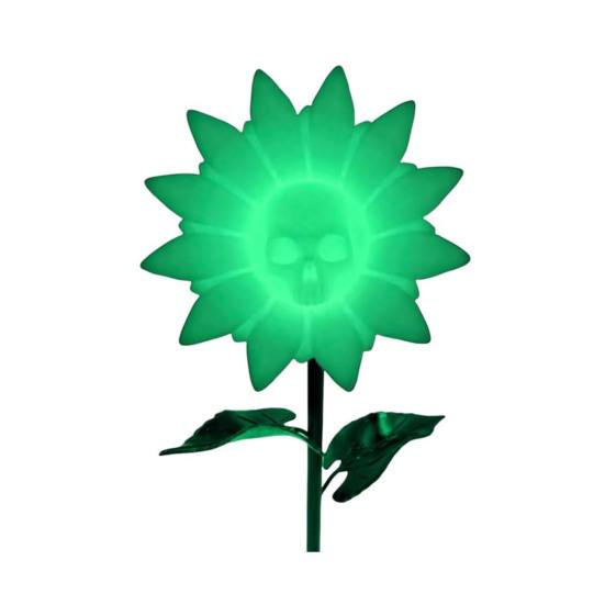 The Forbidden Sunflower Sculpture Gothic Skull Bloom Decor 3D Printed Macabre Art Halloween Ornament for Horror Home Party Decor