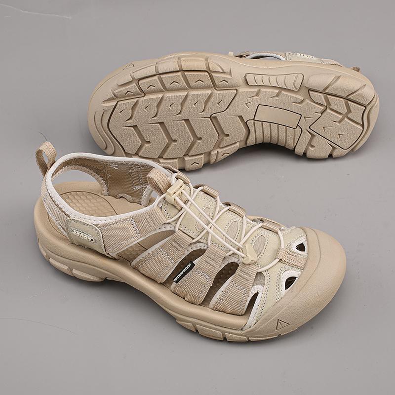 New Summer Men Genuine Leather Sandals Classic Casual Shoes Men Outdoor Beach Sandals Roman Summer Men's Water Shoes Size 35-46