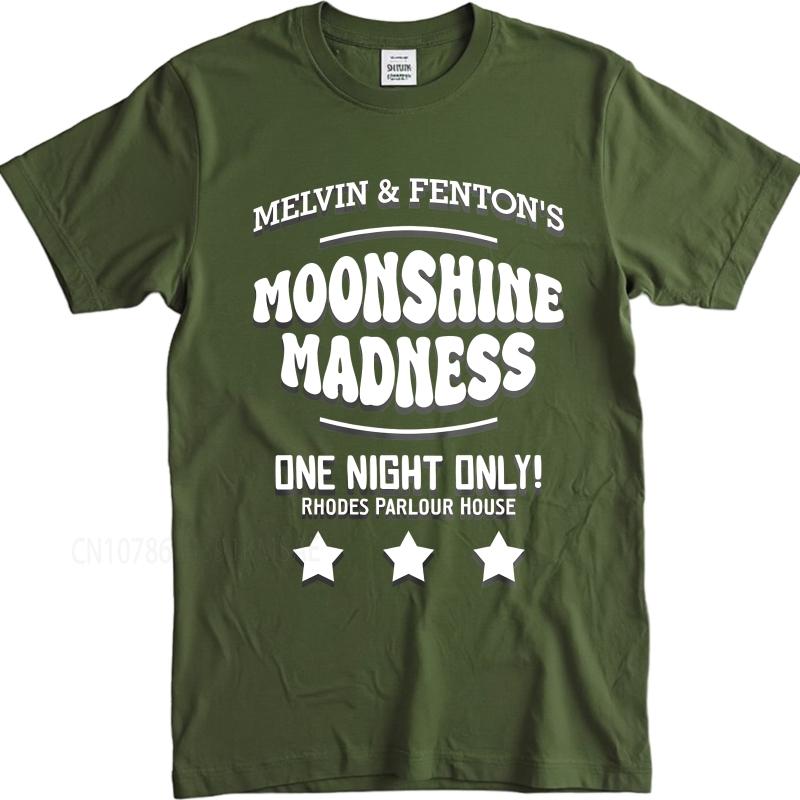 Unisex Summer For Men T Shirt Melvin And Fentons Moonshine Madness One Night Only Rhodes Parlour House Short Sleeve New Arrived