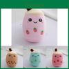 Cute Plush Pearl Milk Tea Keychain Pendant Bag Backpack Doll Gift Accessory