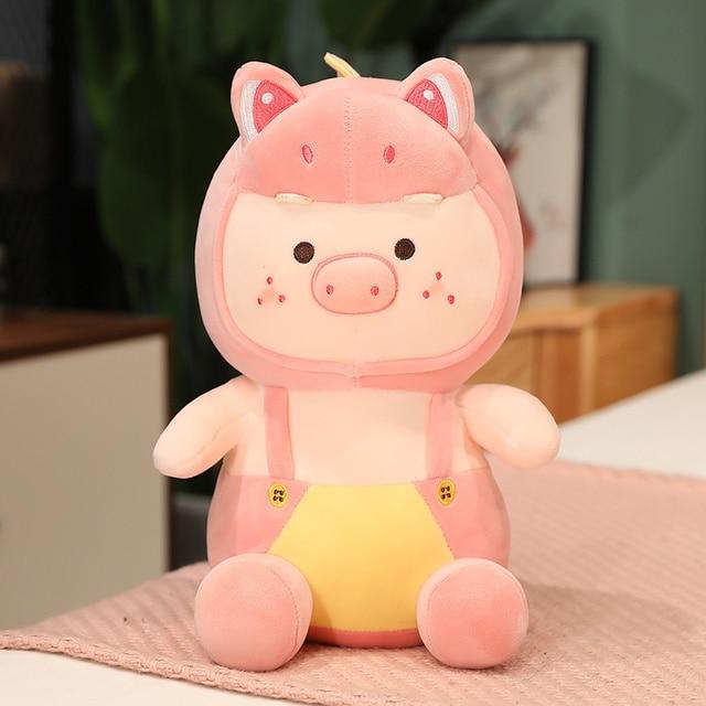 

25 /35 /45cm Cartoon Plush Pig Dolls Kawaii Piggy Overalls Pillow Stuffed Soft Animal Toy Baby Appease Gift For Children Girls St Practical Use 25cm розовый