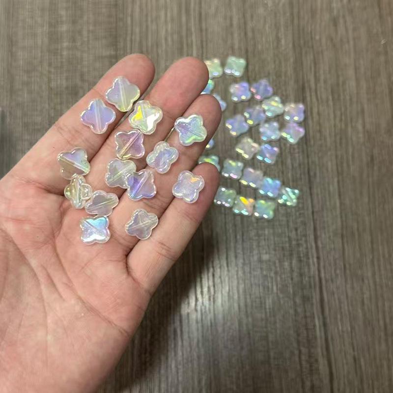 Acrylic Iridescent Mermaid Pearlescent Beads for DIY Bracelets and Ornaments