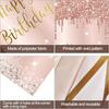 Pink Rose Gold Happy Birthday Door Banner Decorations, Happy Birthday Door Cover Backdrop Party Supplies for Women, Large 16th 21st 30th 40th 50th