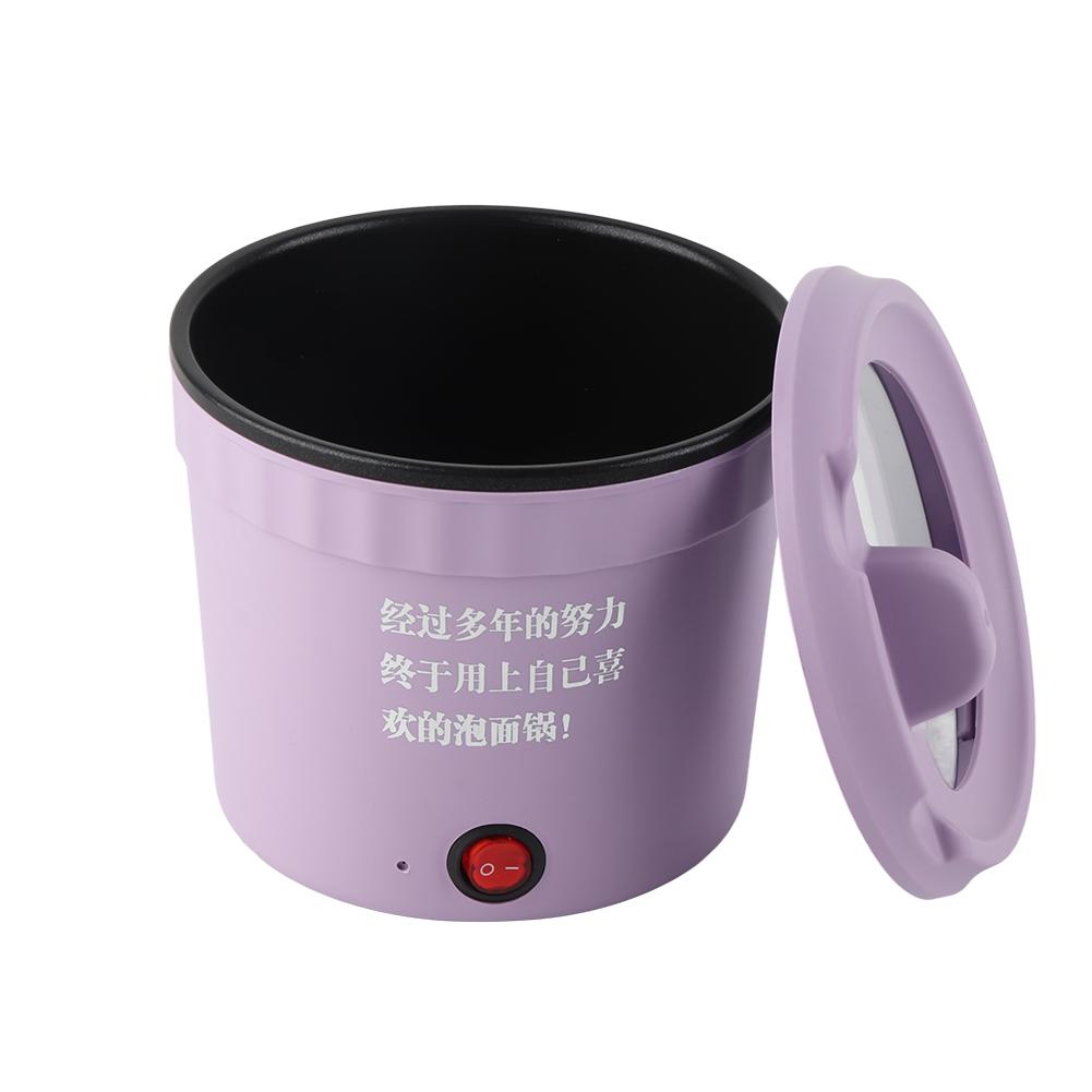 Electric Noodle Pot Multifunctional 1L Mini Electric Hot Pot Ramen Cooker for Office