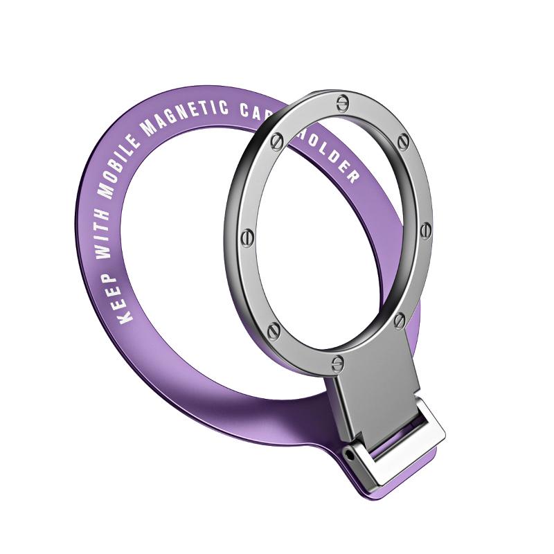 Magnetic Ring Holder For MagSafe Multi Foldable Angle Adhesive Paste Rack Support Magnet Finger Ring Car Phone Holder Grip Stand