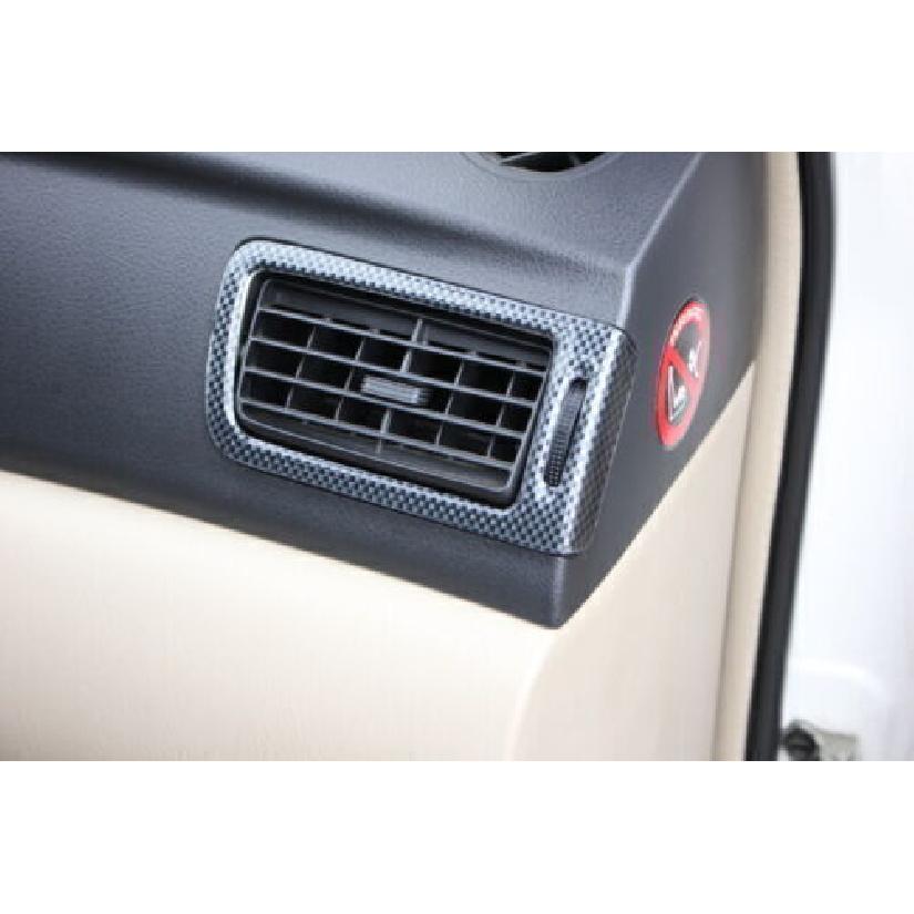 2003-2008 For Toyota Corolla Console AC L&R Air Outlet Trim Carbon Fiber Grain