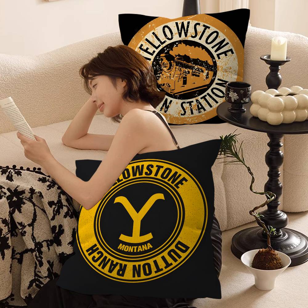 Popular Y-Yellowstone D-Dutton R-Ranch Pillow Cover Design cushion Cover decor Holiday Decorati