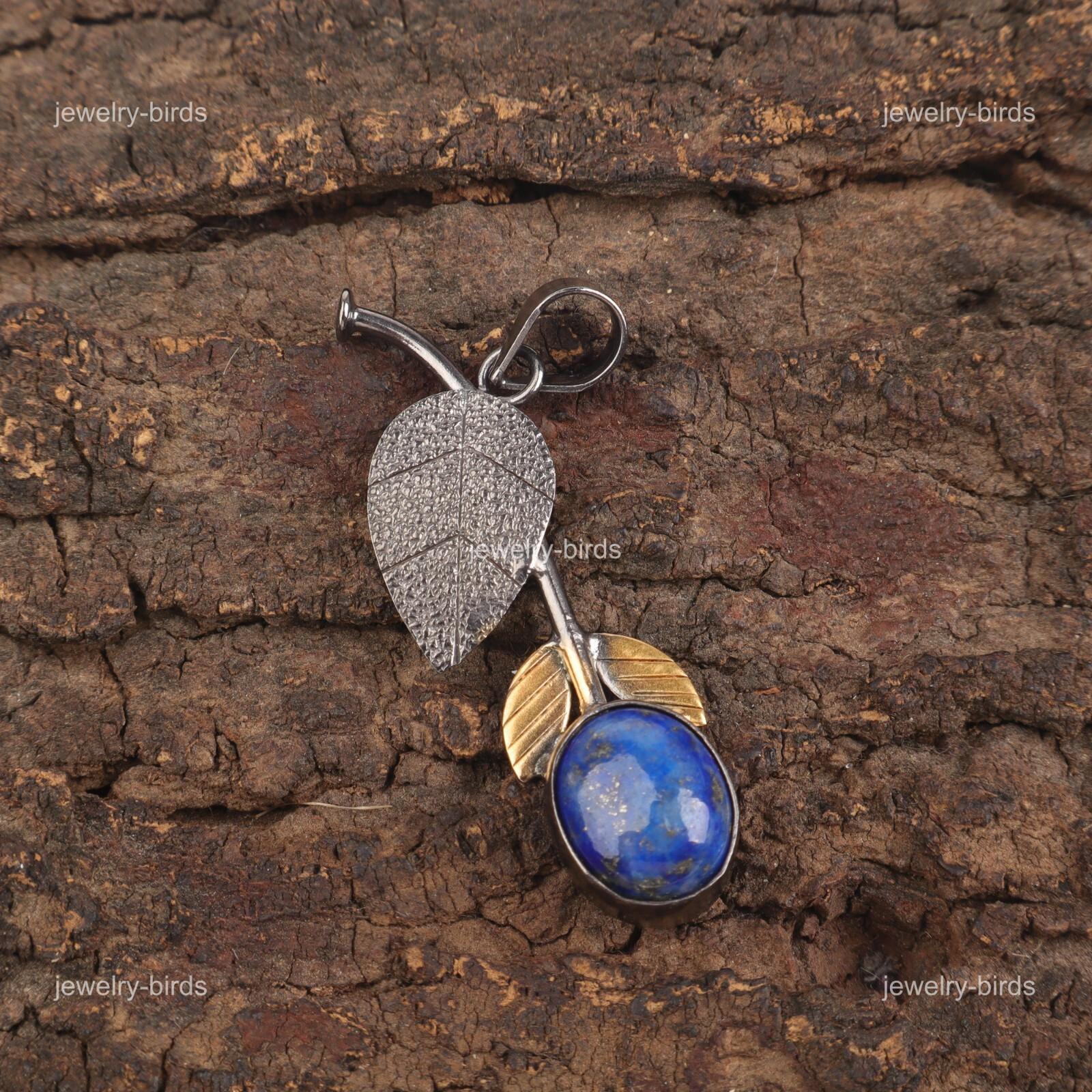 

Oval Natural Lapis Lazuli Sterling Silver Trendy Mother Gift Anniversary Pendant PP-55-32