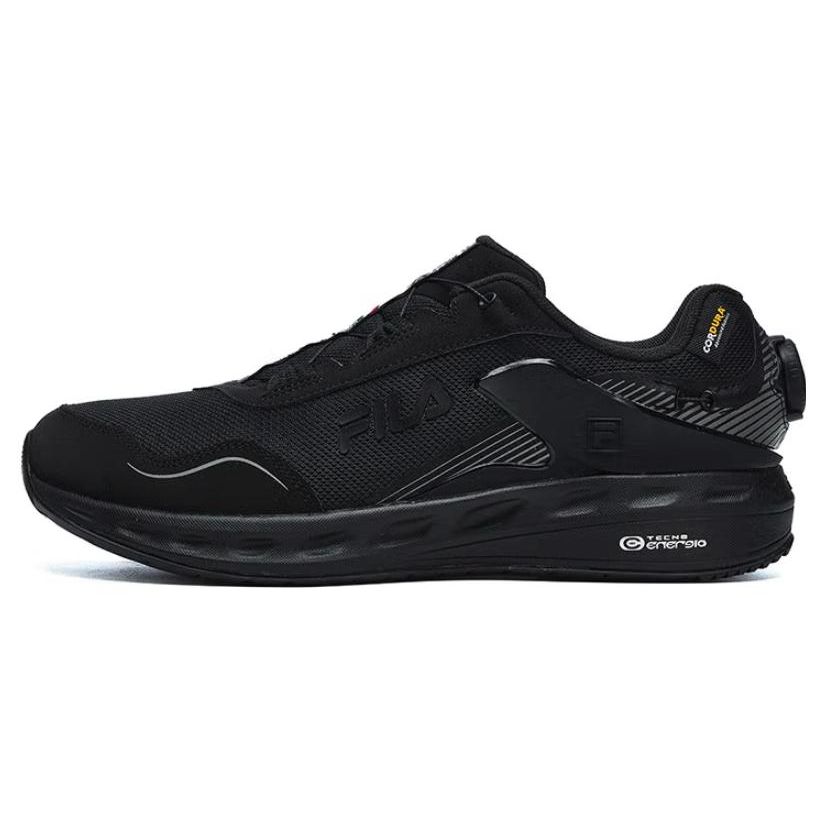 Fila Lynx Boa Fabric Synthetic Leather Comfortable Versatile Fashion Low-Top Casual Shoes Men Sneaker Black A12M241223FSL