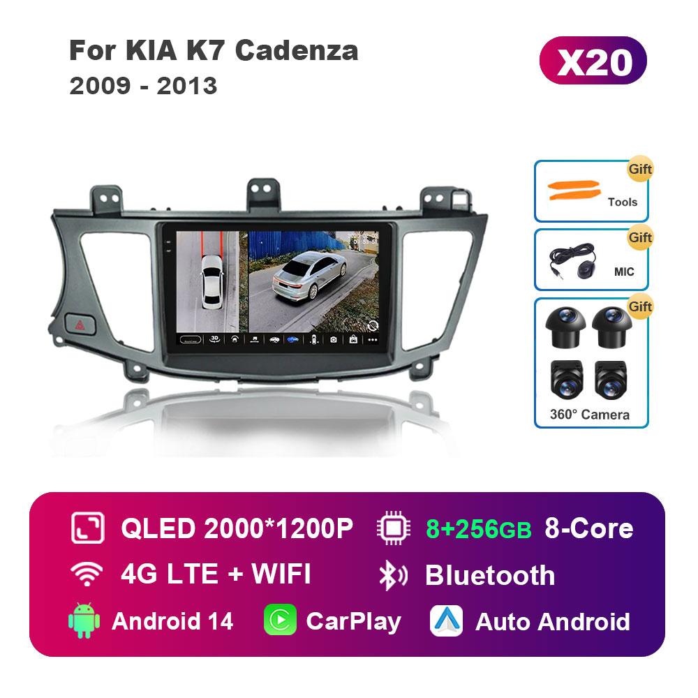 Android 14 Intelligent System Car Video Multimedia Player for KlA K7 Cadenza 2009 - 2013 GPS DSP Stereo WiFi BT 4G Auto Tools