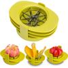 Kitchen Hero, Stainless Steel Heavy Duty Fruit Slicer For Apples, Pears, Mangoes, Tomatoes And More, Featuring Safety Cover And Dishwasher Safe