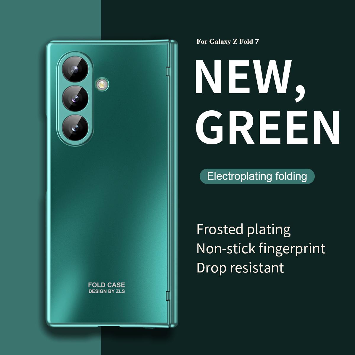 

For Samsung Galaxy Z Fold 7 6 5 4 3 Electroplating Matte Skin Feel Drop Resistant Scratch Resistant Fingerprint Phone Case For Galaxy Z Fold 7