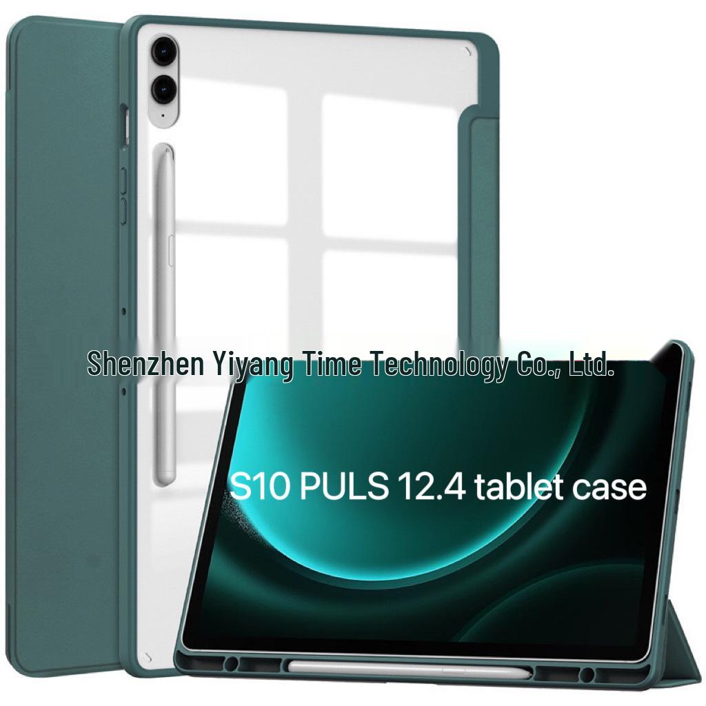 Capa Acrílica Tripla Dobrável Samsung Galaxy Tab S10+/S9 Plus/S9 FE+ para Uso Transfronteiriço