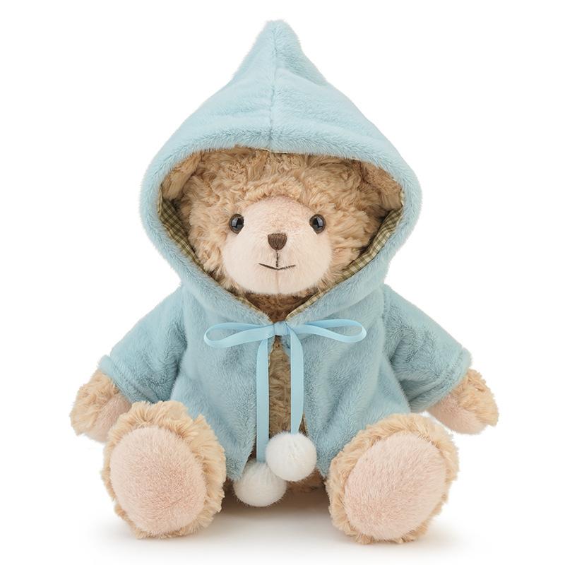 Hug cape bear doll plush toy rag doll children soothing little doll press bed doll home throw pillow