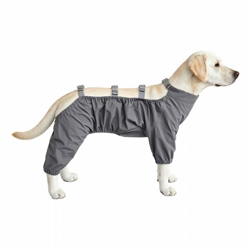 Waterproof Dog Raincoat Set Breathable Detachable 2-Piece Rainwear Small To Large Dogs Outdoor Walk In Wet Weather