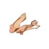 [Spot] French bow bag head sandals women's summer wear 2025 new beautiful nude temperament thick heels