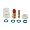 Gas Lens #12 Heat Resistant Glass Kit For WP-17/18/26 TIG Heat Glass Cup Kit New