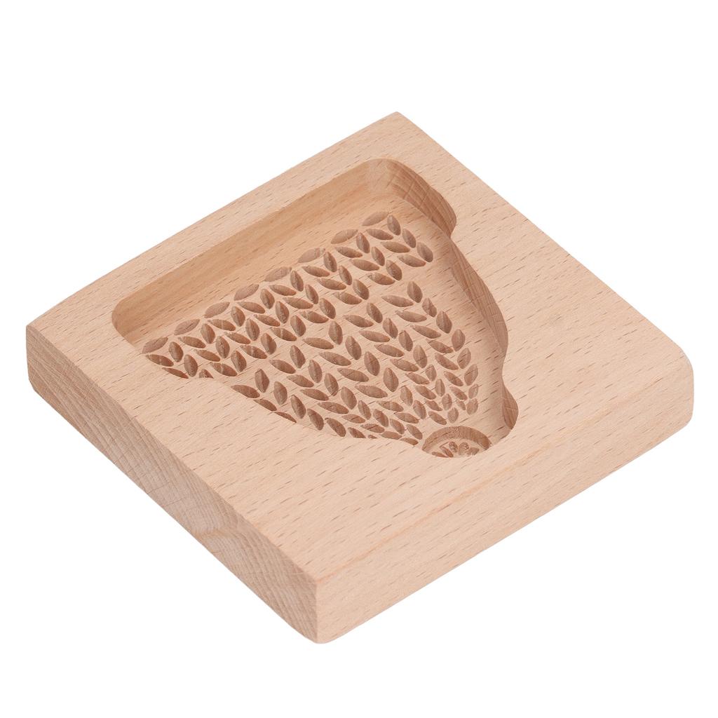 Formă din lemn sculptată pentru tăietor de prăjituri, pentru bucătărie, pentru turtă dulce, pentru presă pentru biscuiți, pentru ștampila pentru ștampila, pentru Crăciun