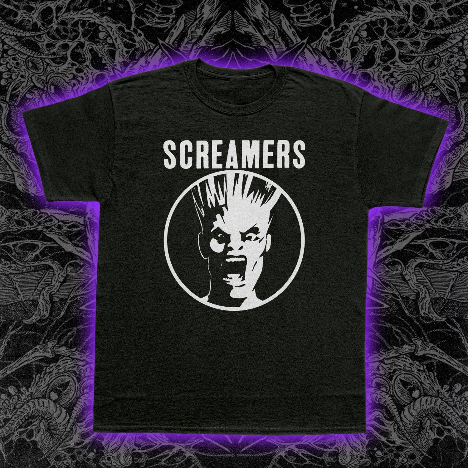 Screamers T-Shirt Mens Womens Tees Top Synth Punk Electro-Punk 70s LA Punk Cult Band Tee S-5XL 4XL
