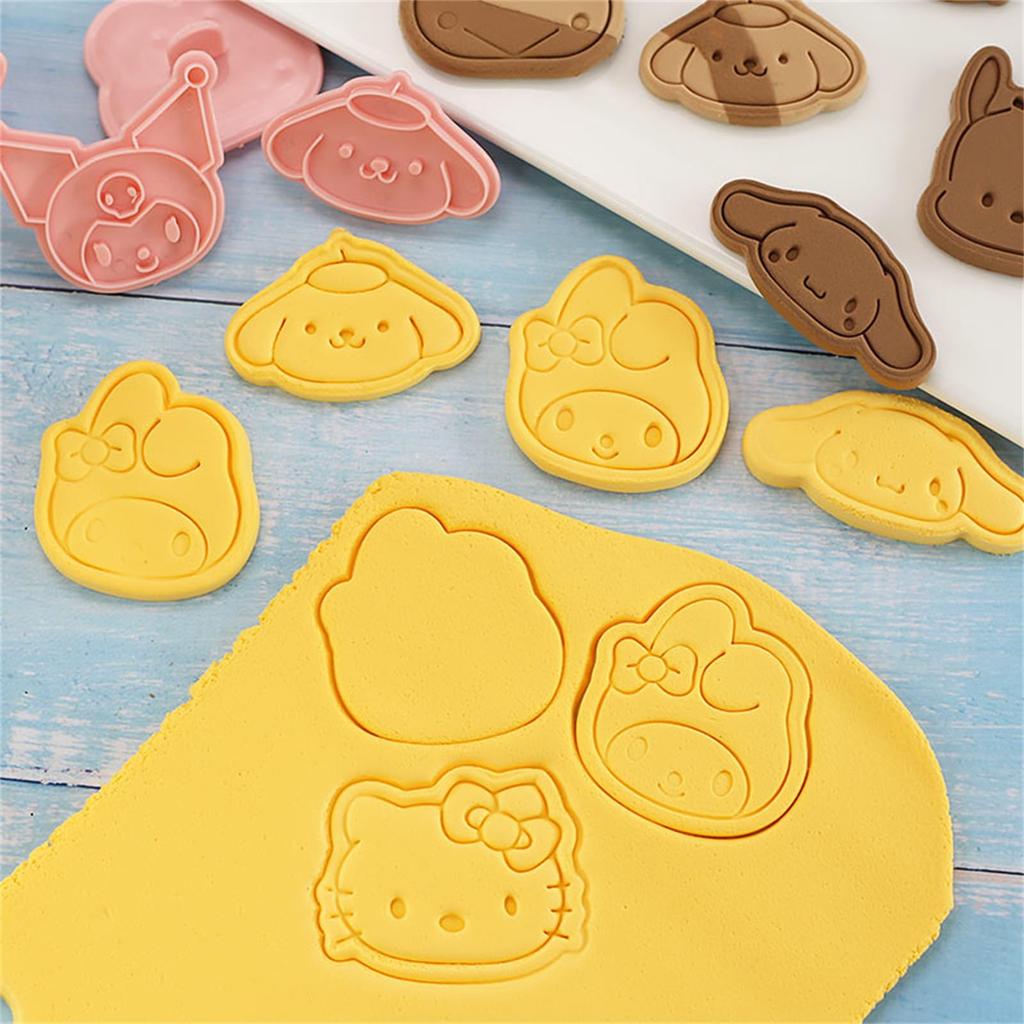 Set of 8 Sanrio Cookie Cookie Cutters for DIY Perfect for Lunch and Handmade Popular Birthday Christmas and Small Gifts Cookie Men's Molds. Biscuits,