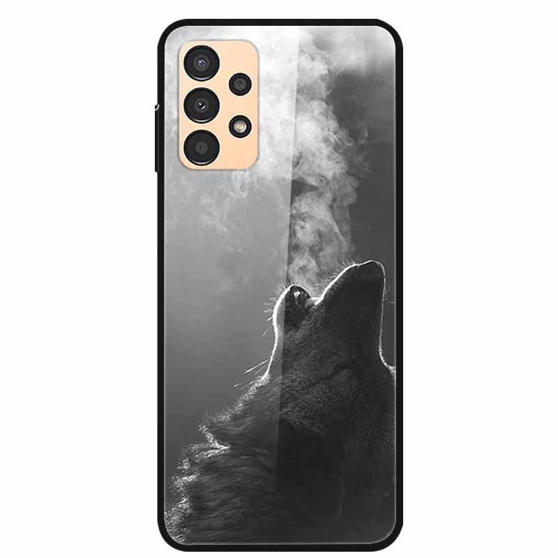 Funda para Samsung A53 5G 2022 Mármol Vidrio Templado Tapa Dura para Fundas de Teléfono Samsung Galaxy A33 A73 5G Protección Fundas