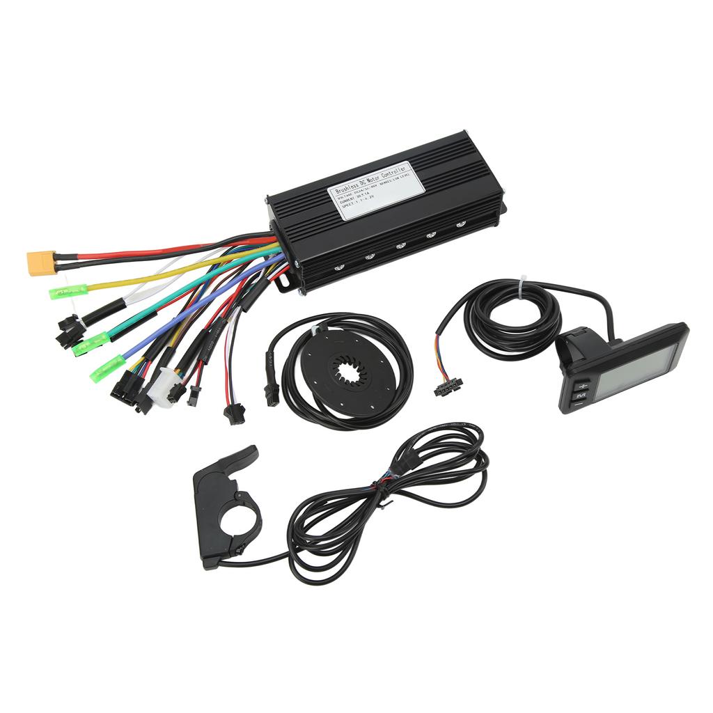 24V 36V 48V 30A Sinewave Controller GD01 Panel with Power Assist Sensor Thumb Throttle Electric Bike Conversion Kit for