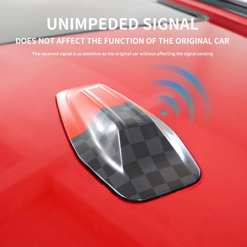 ABS Car Roof Aerial Antenna Cover Stickers Shell For BMW MINI Countryman U25 2024 2025 Car Exterior Trim Decorative Accessories