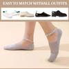 1 4 Pair Thin Pearl Lace Socks Ladies Beaded Lace Socks Ankle Socks Cute Mesh Transparent Lace Liner Socks Invisible