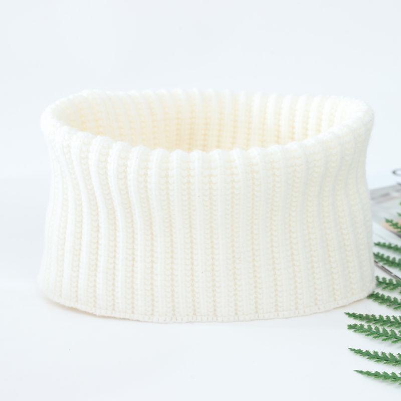 Unisex Faux Collar Cashmere Knit Scarf – Warm Neck Gaiter & Head Cover for Autumn/Winter