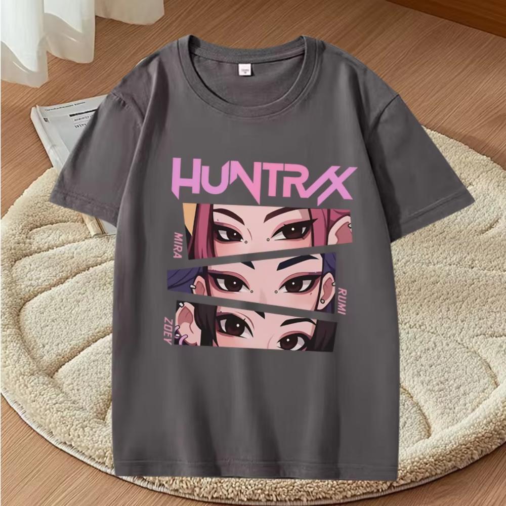 Kpop Demon Hunters Graphic T Shirts 2025 Men Women Oversized Cotton Anime Streetwear Short Sleeve Summer Printed Unisex Tops