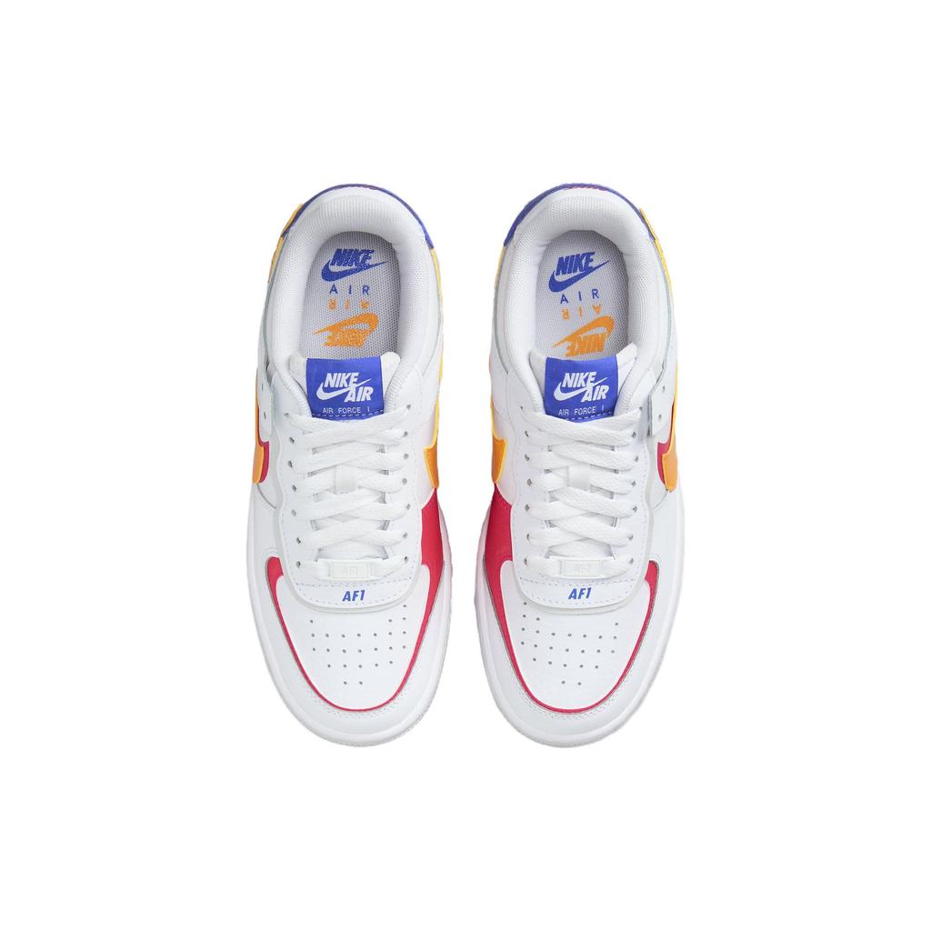 Nike Air Force 1 Shadow Gundam Women Sneakers White Siren-Red Photon-Dust DZ1847-100