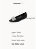 Spring 2025 Rhinestone Pointed-Toe Chunky Heel Loafers for Women