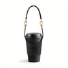 1pc PU Leather Portable Cup Cover, Insulated Cup Sleeve with Handle.