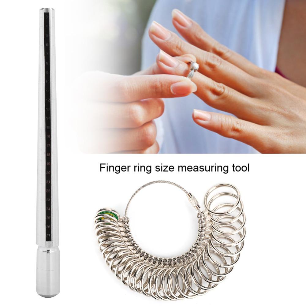 Silver Color Ring Sizer Japan Size Ring Gauge Professional Measuring Mandrel Stick  Jewelry Making