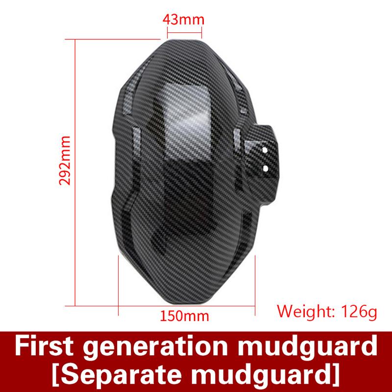Motorcycle Fenders, Carbon Fiber Textured, Universal Fit for Electric Vehicles, Durable & Lightweight, Enhances Aesthetic Appeal