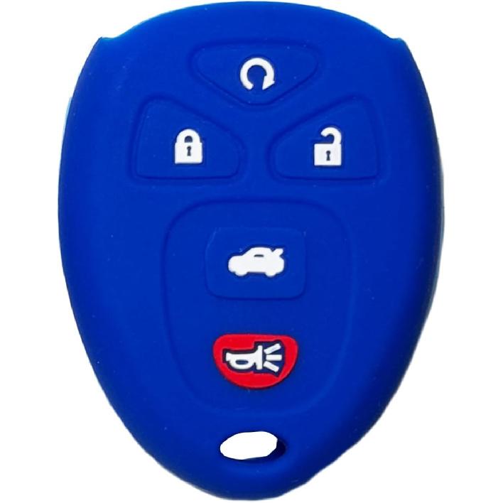 Key Fob Cover for Chevy GMC Hummer: 5 Buttons Key Fob Case Fit for Chevy Traverse Malibu Impala Limited Monte Carlo GMC Acadia Limited Denali Savana