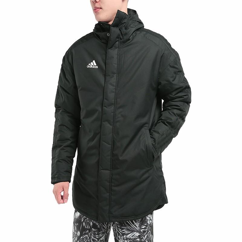 Adidas Jkt18 Standard Parka Zipper Warm Cotton Jacket Winter Men Jacket Black BQ6594