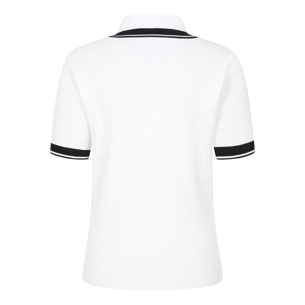 TAYLORMADE APPAREL 26Ss Women'S Layered Collared Short Sleeve Knit T8031S66124-100