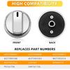 AMI PARTS (5 Pack) AEZ73453509 Oven Range Stove Knobs Fit for LG Stove Knob LRG3095ST LRG3091ST LDG3036ST LRG3194ST, Replaces 2347547 AEZ72909008