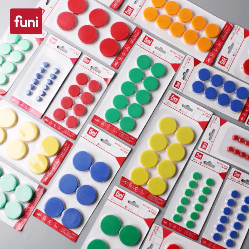 

Colorful Round Multi-Size Magnetic Stickers for Learning & Teaching Blue 15MM (12 pcs)