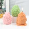 Easter Rabbit Cottage Floral Easter Egg Candle Mold DIY  Egg Shells With Rabbit Cutouts Candles Soap Plaster Home Decor Gift