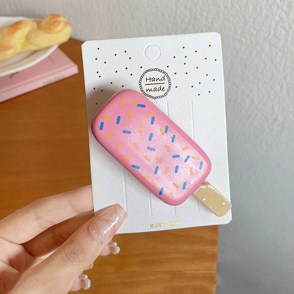 For Girls Simulation Food Women Hair Clip Korean Style Barrettes Hair Accessories Ice Cream Hairpin