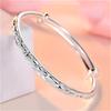 Luxury 925 Silver Bracelets For Women Vintage Starry Sky Carving Adjustable Bangles Party Wedding Fine Jewelry