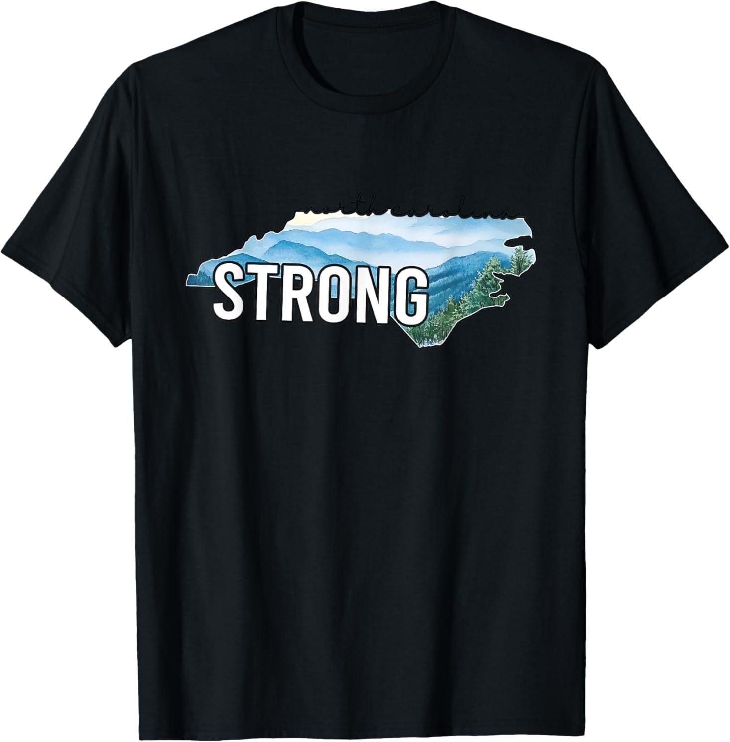 North Carolina Strong NC State T-Shirt Mens Womens Tees Top S