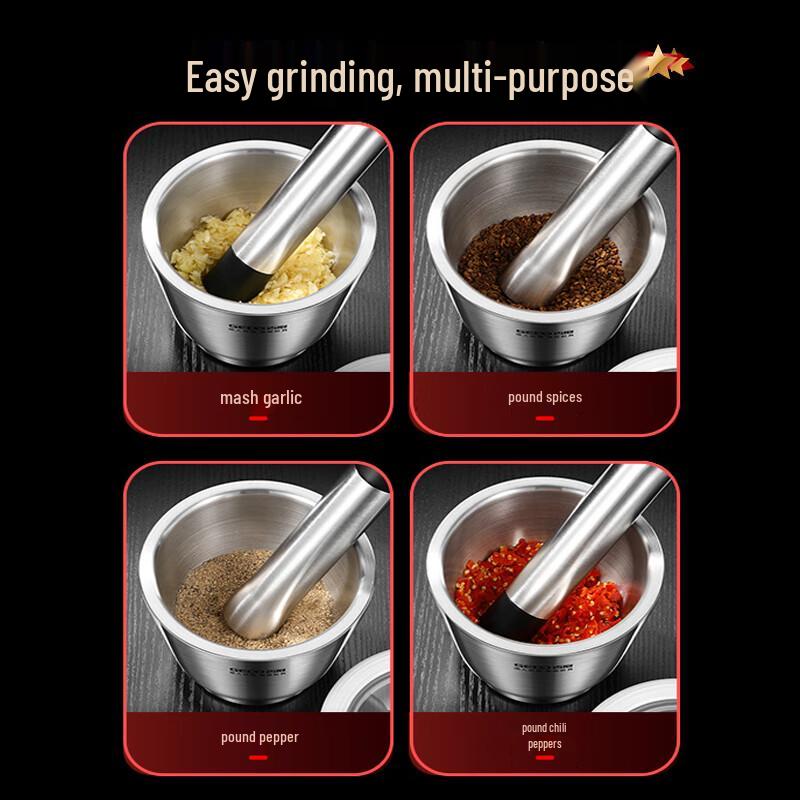 Jidu 304 Stainless Steel Mortar and Pestle