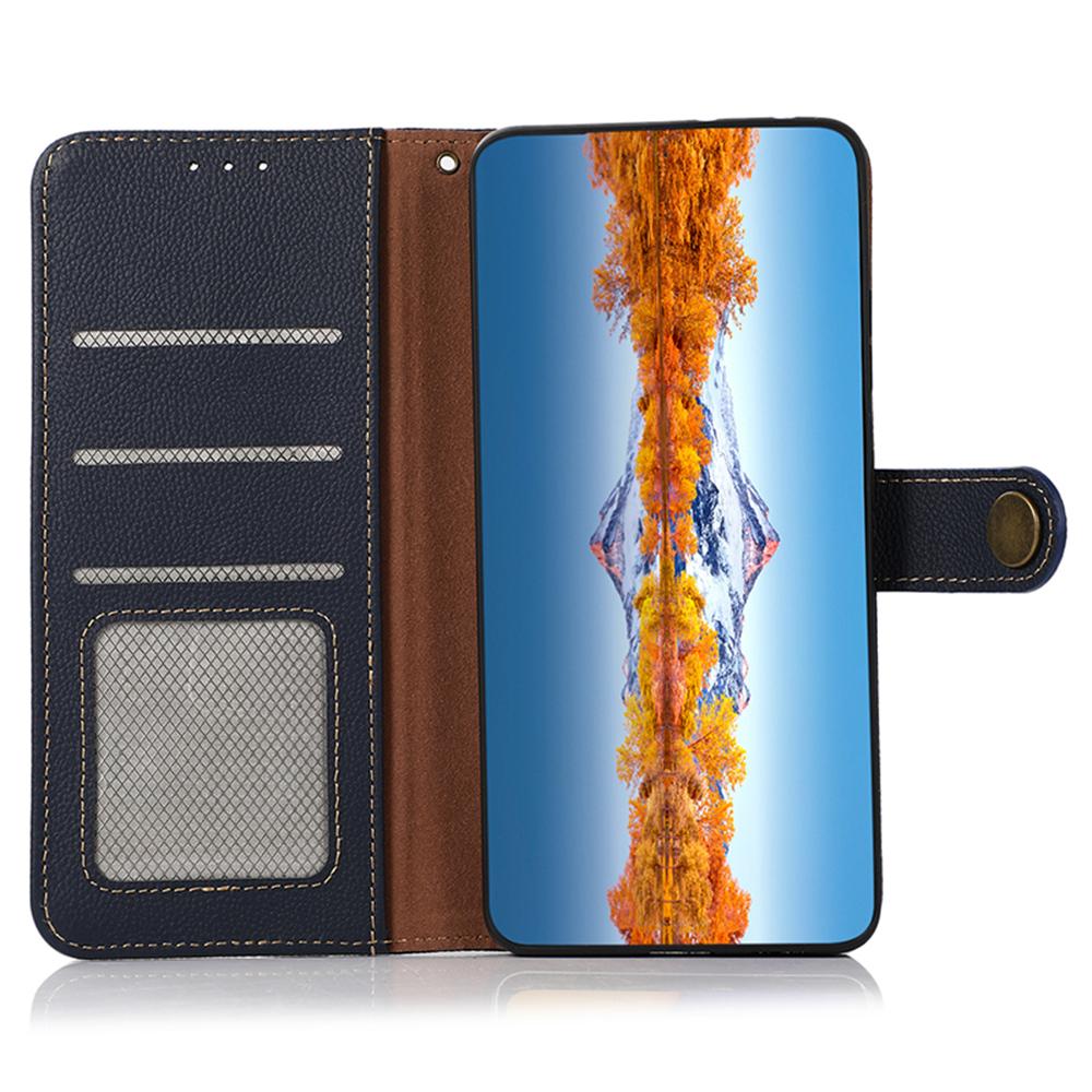 KHAZNEH For Honor X7c 5G/X7c 4G/200 Smart 5G/Play 60 Plus 5G Case Genuine Cow Leather RFID Blocking Wallet Phone Cover