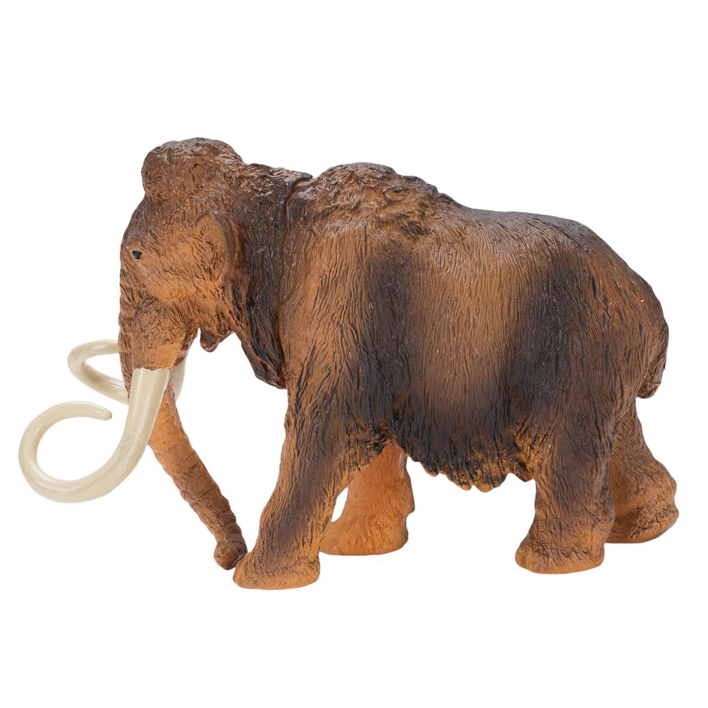 Mammoth Figurine Simulation Solid Plastic Elephant Animal Figure Model for Home and Office