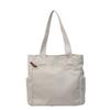All-matching Canvas Bag 2026 New Style Pure Color Simple Large-capacity Tote Female College Students